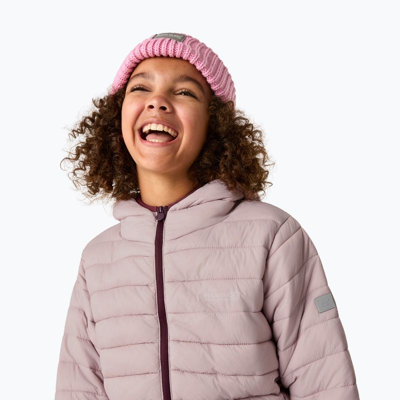 Children's down jacket Regatta Hooded Marizion powder lilac 9