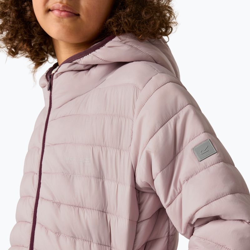 Children's down jacket Regatta Hooded Marizion powder lilac 10