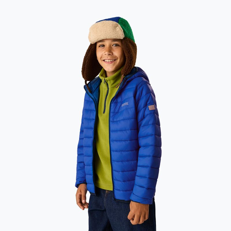 Children's down jacket REGATTA Hooded Marizion olympian blue/aviator blue 4