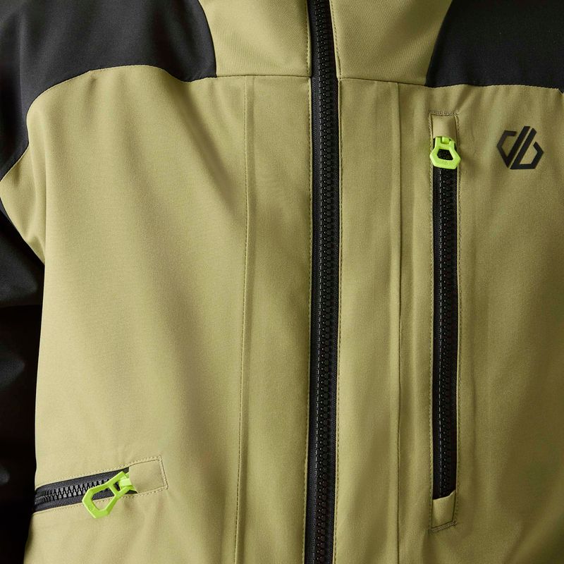 Men's ski jacket Dare2B Baseplate IV Jacket black/martini olive 6