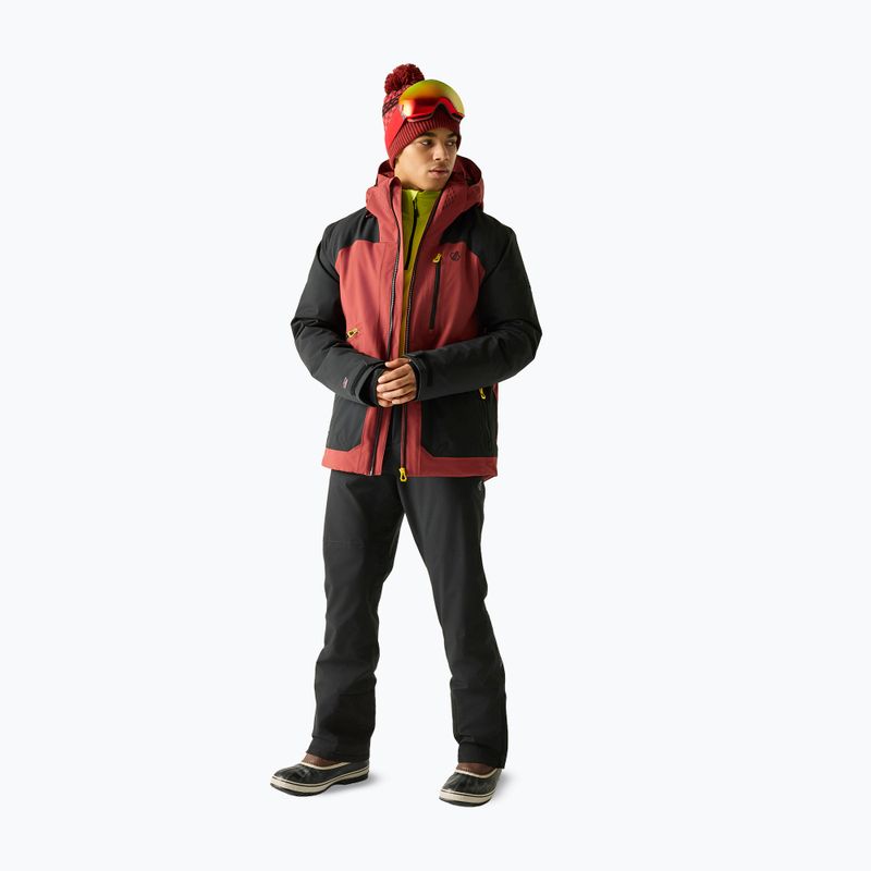 Men's ski jacket Dare2B Baseplate IV Jacket black/rustic red 2