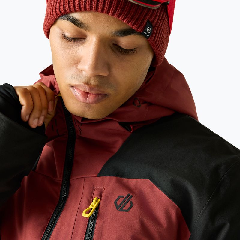 Men's ski jacket Dare2B Baseplate IV Jacket black/rustic red 4