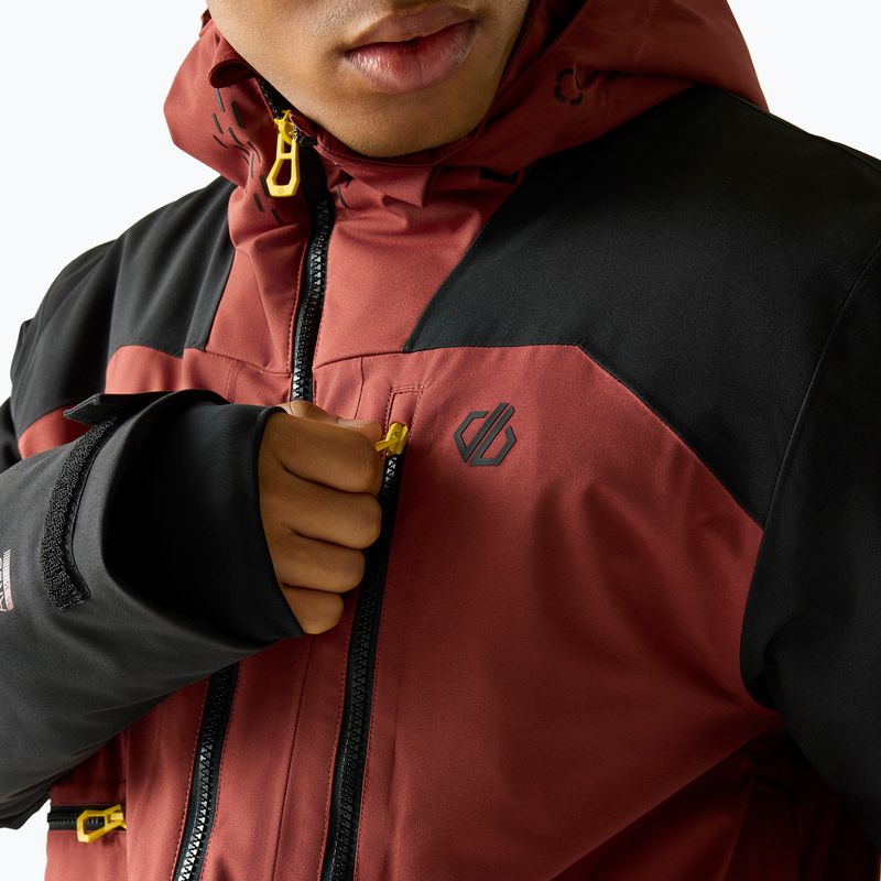 Men's ski jacket Dare2B Baseplate IV Jacket black/rustic red 5