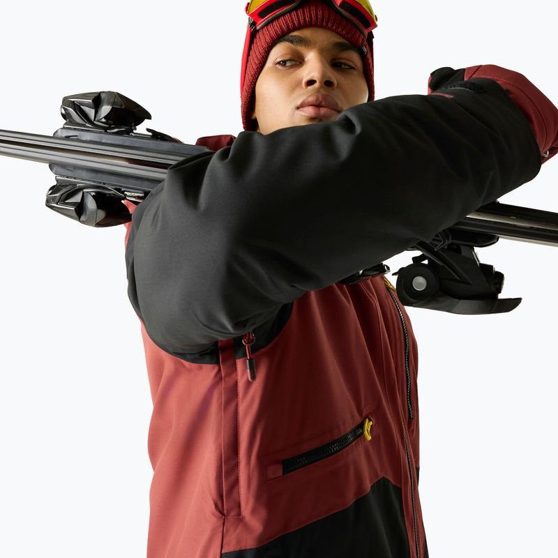 Men's ski jacket Dare2B Baseplate IV Jacket black/rustic red 6