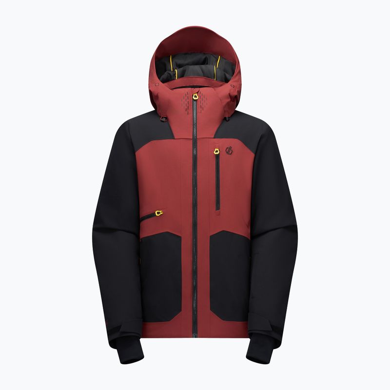 Men's ski jacket Dare2B Baseplate IV Jacket black/rustic red 10