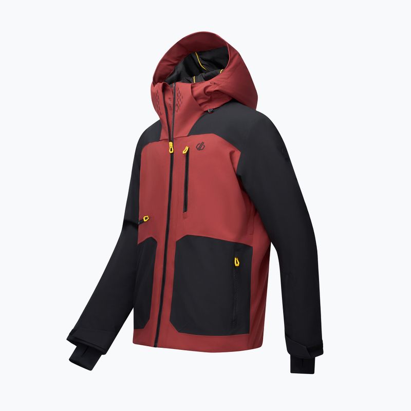 Men's ski jacket Dare2B Baseplate IV Jacket black/rustic red 12
