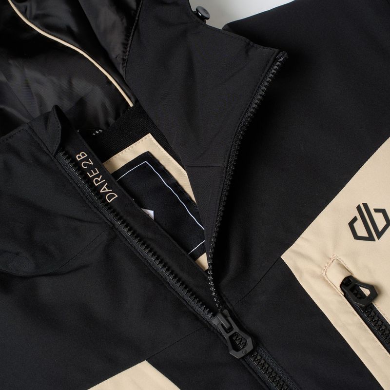 Men's ski jacket Dare2B Eagle IV Jacket black/white pepper 13