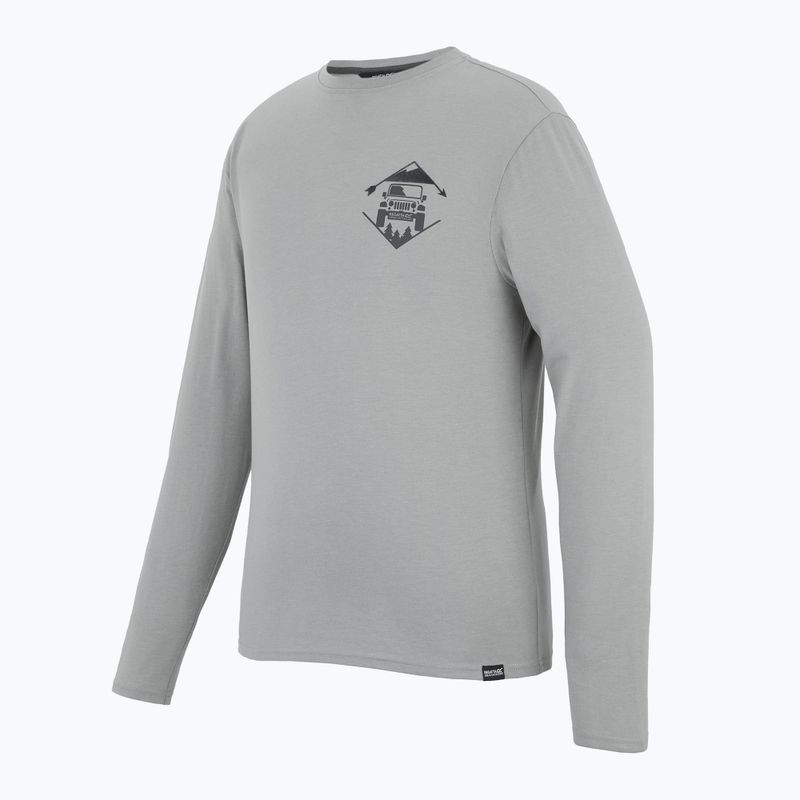 Men's longsleeve REGATTA Maylow misty grey mountain road 3