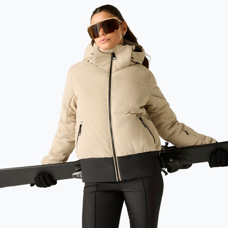 Women's ski jacket Dare2B Glitz II Jacket white pepper cord 5