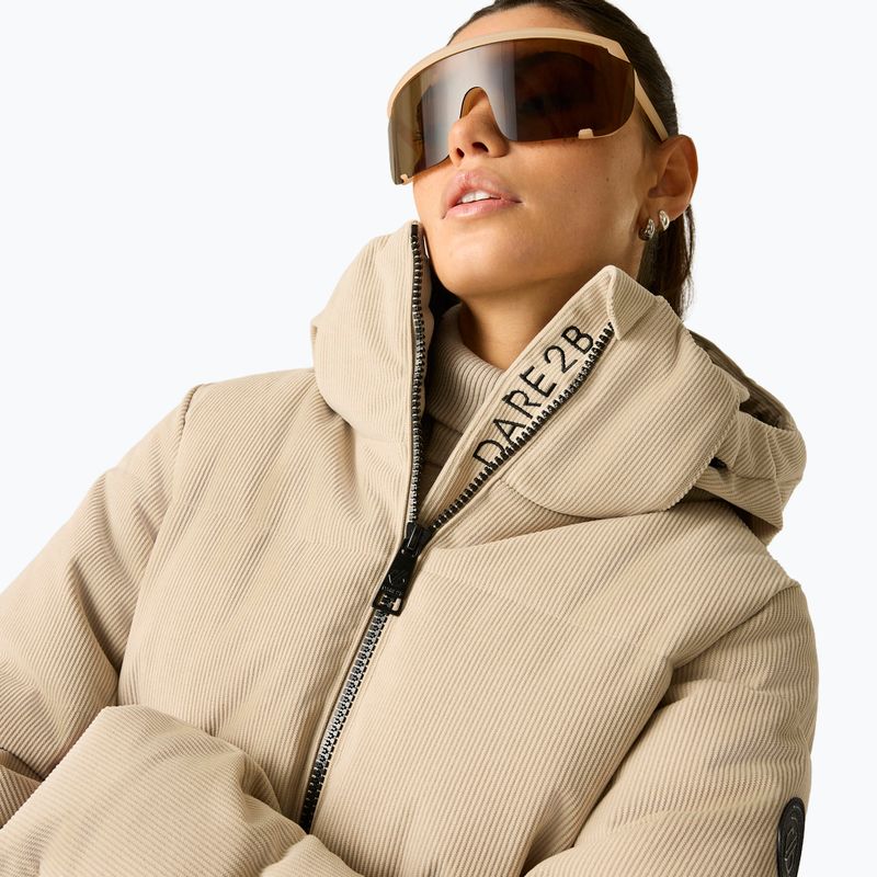 Women's ski jacket Dare2B Glitz II Jacket white pepper cord 6