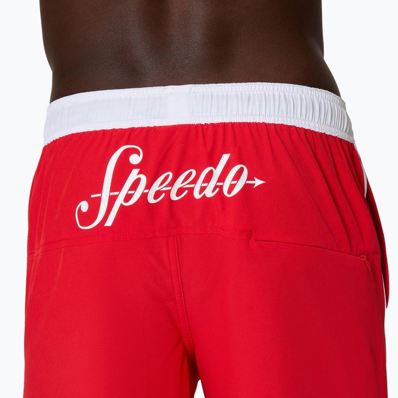 Men's swim shorts Speedo Jetstream Retro Logo Volley 16" 8-005082003 high risk red 7