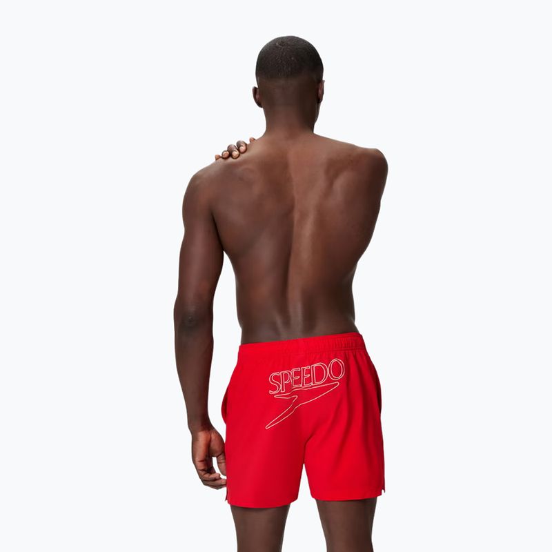 Men's swim shorts Speedo Classic Logo Volley 16" high risk red 2