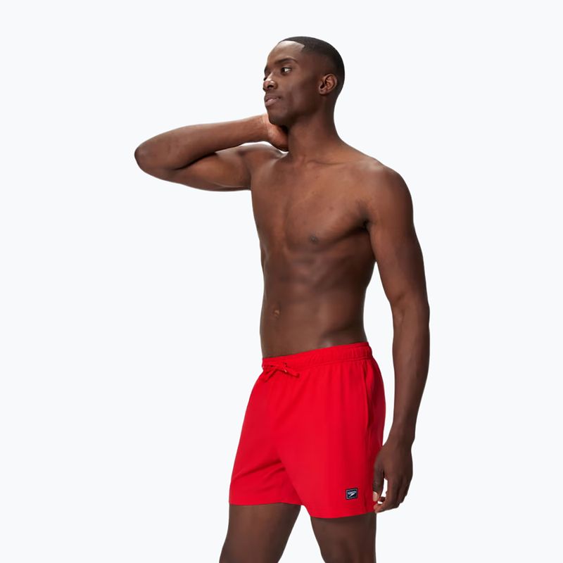 Men's swim shorts Speedo Classic Logo Volley 16" high risk red 3