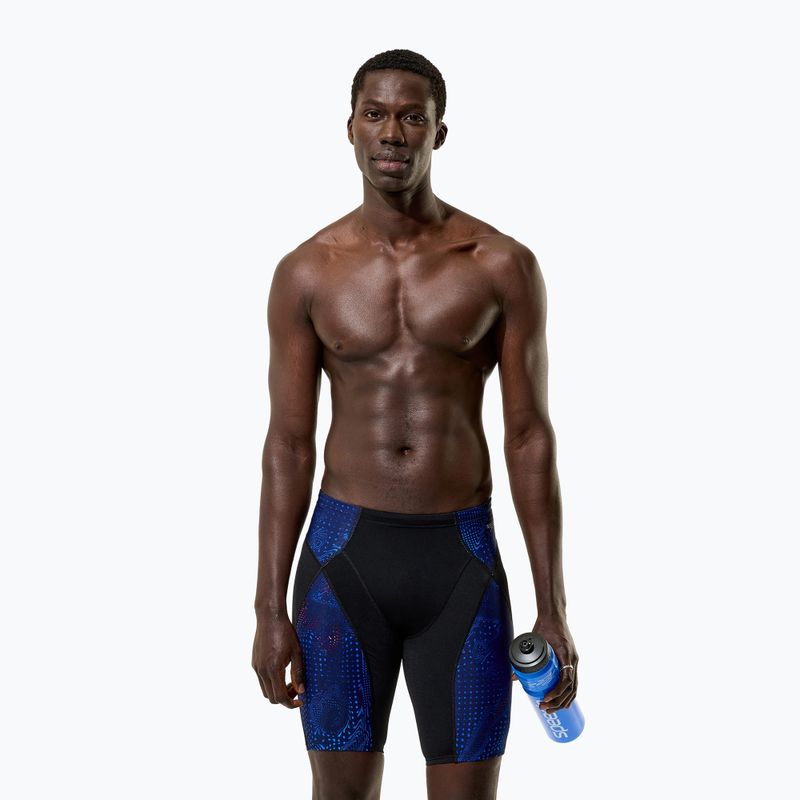 Men's swim jammers Speedo Endurance+ Max Compression Jammer black/blue 3