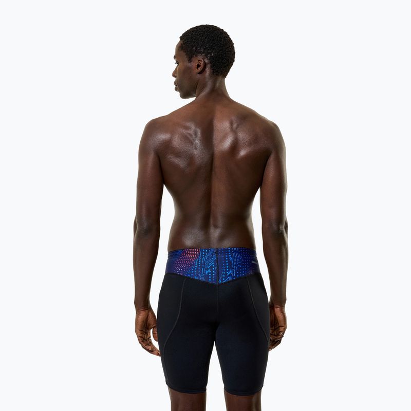 Men's swim jammers Speedo Endurance+ Max Compression Jammer black/blue 4