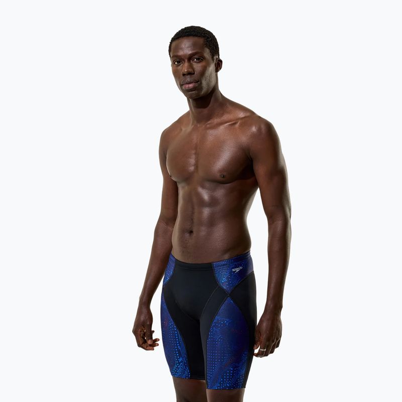 Men's swim jammers Speedo Endurance+ Max Compression Jammer black/blue 5