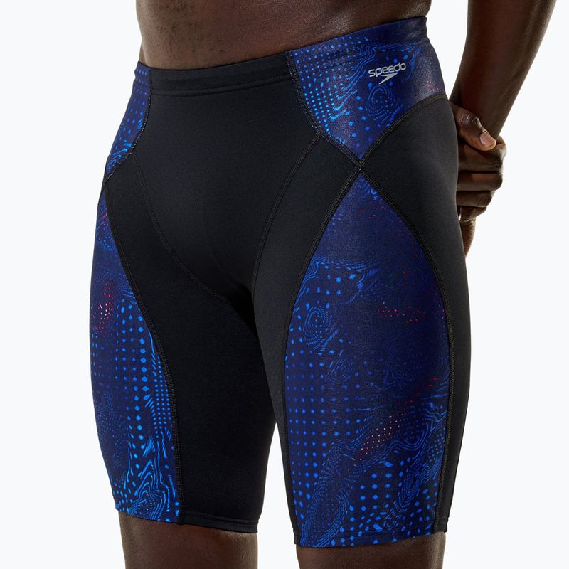Men's swim jammers Speedo Endurance+ Max Compression Jammer black/blue 6
