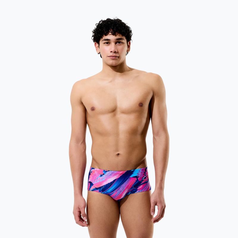 Men's swim boxers Speedo Printed 13.5 cm Brief brushy glitch/hope 3