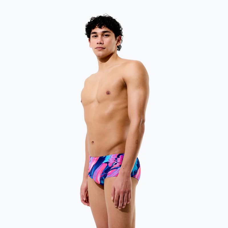 Men's swim boxers Speedo Printed 13.5 cm Brief brushy glitch/hope 6