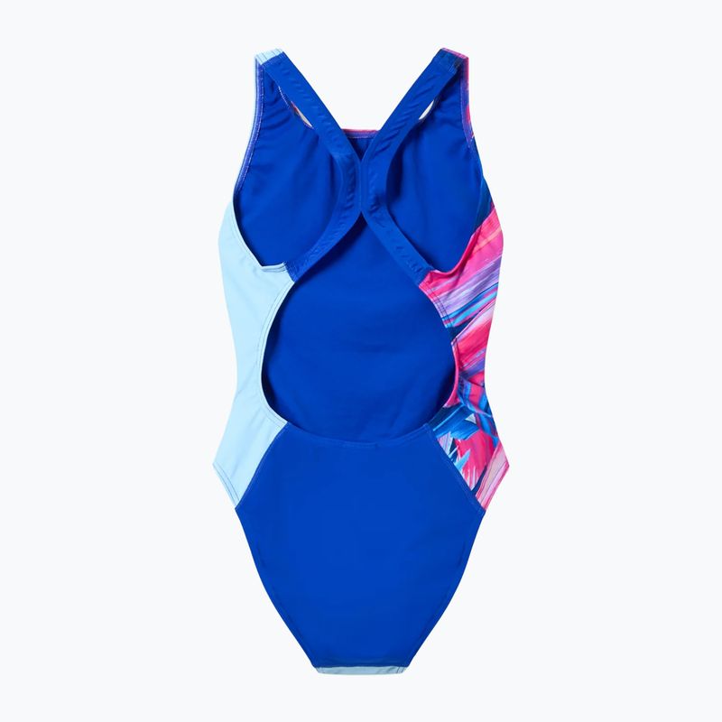 Ladies' one-piece swimsuit Speedo FL Placement Printed Powerback brushy shadows/cruise 8