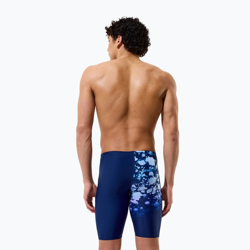 Men's swim jammers Speedo Placement Printed Jammer moonglow smoke/navy 4