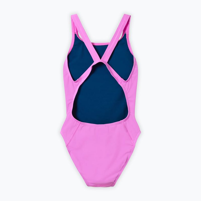 Ladies' one-piece swimsuit Speedo Solid Leaderback orchid shine 2
