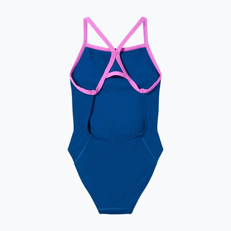 Ladies' one-piece swimsuit Speedo Solid Turnback denim teal 7