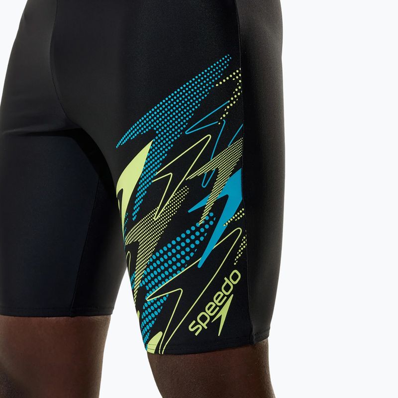 Men's swimming jammers Speedo Medley Logo Jammer anthracite/hyper teal 6