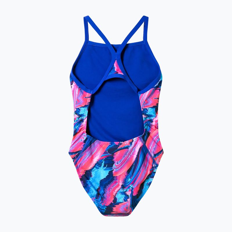 Ladies' one-piece swimsuit Speedo FL Printed Turnback brushy glitch/hope 7