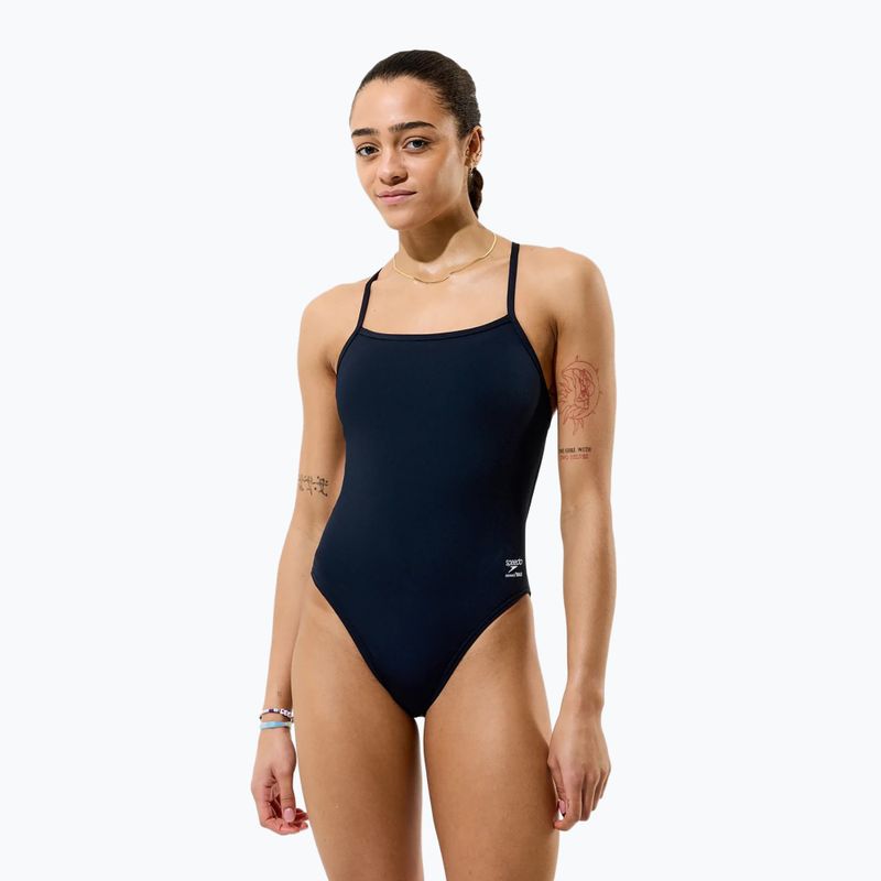 Ladies' one-piece swimsuit Speedo Solid Endurancex V-Back 2.0 team black 3
