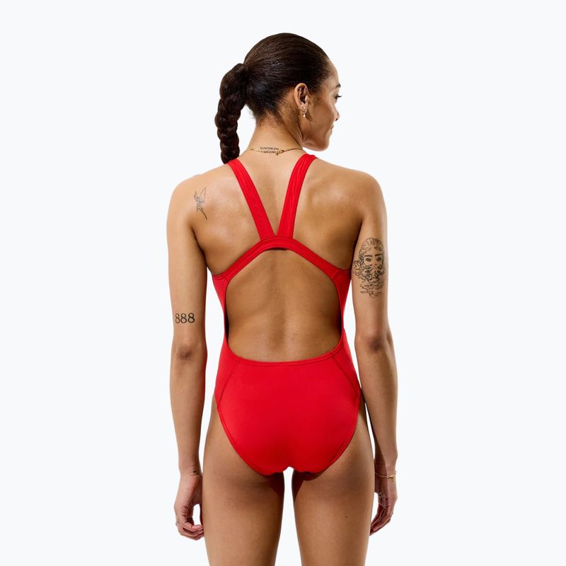 Ladies' one-piece swimsuit Speedo Solid Endurancex Leaderback team red 4
