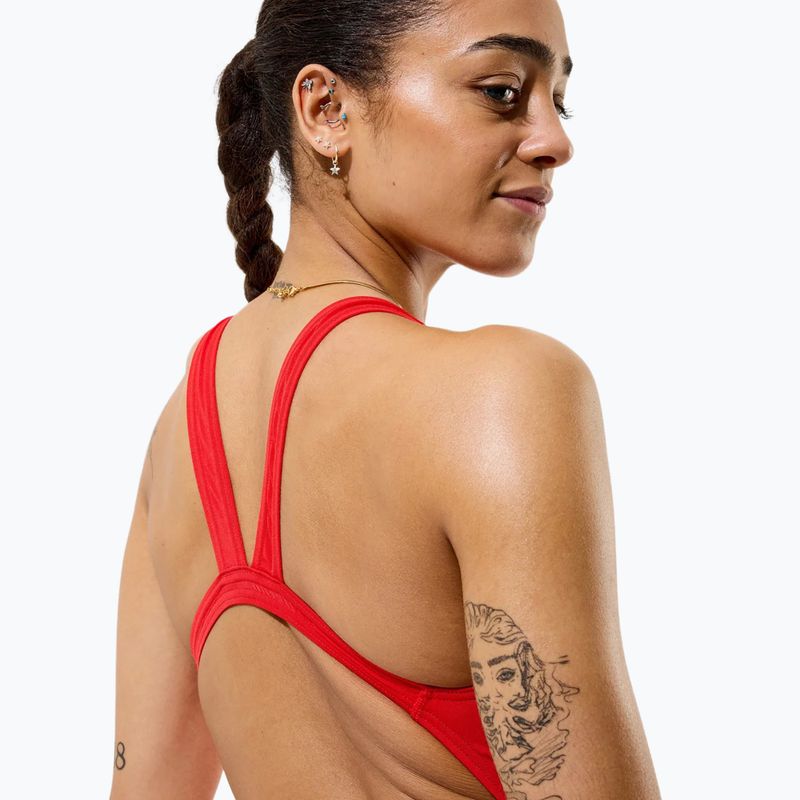 Ladies' one-piece swimsuit Speedo Solid Endurancex Leaderback team red 6