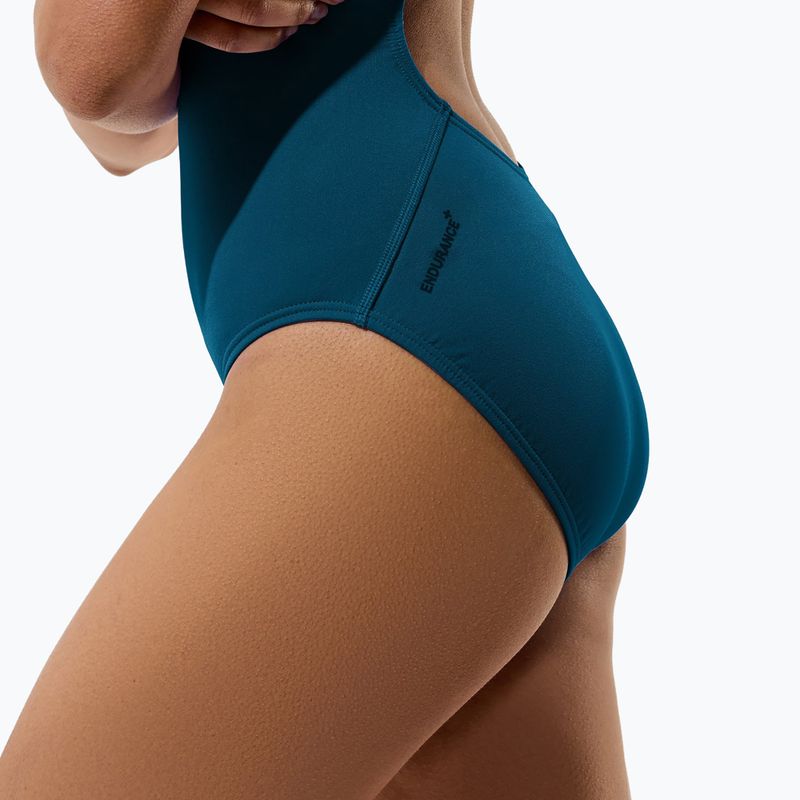 Women's one-piece swimming costume Speedo Endurance+ Logo Thin Strap teal abyss 8
