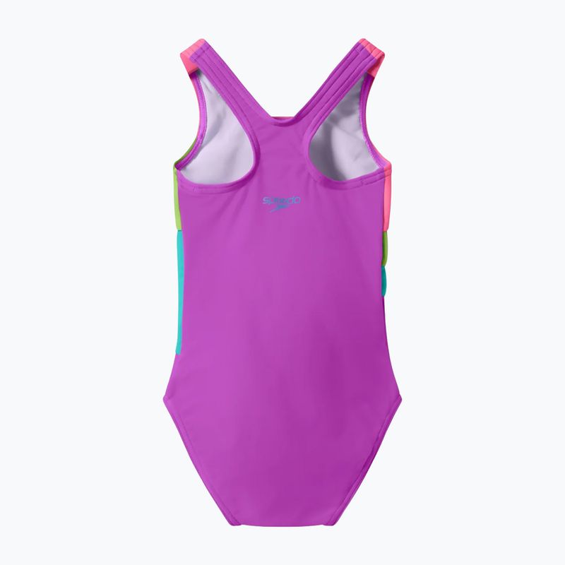 Children's one-piece swimsuit Speedo Radiating Splice neon jelly 2
