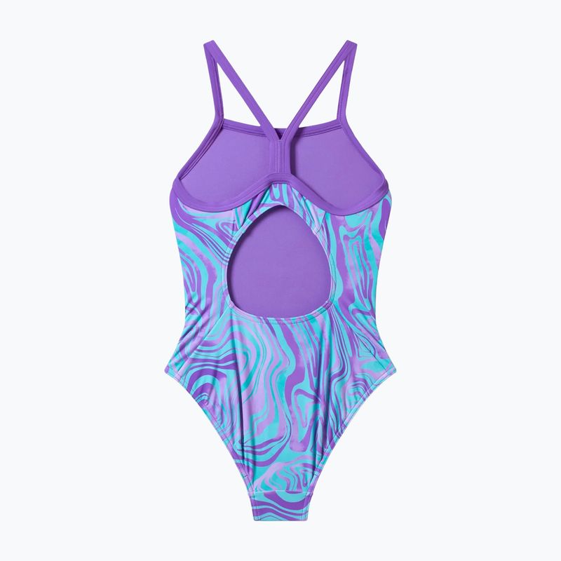 Children's one-piece swimsuit Speedo Print Thinstrap pace purple 2