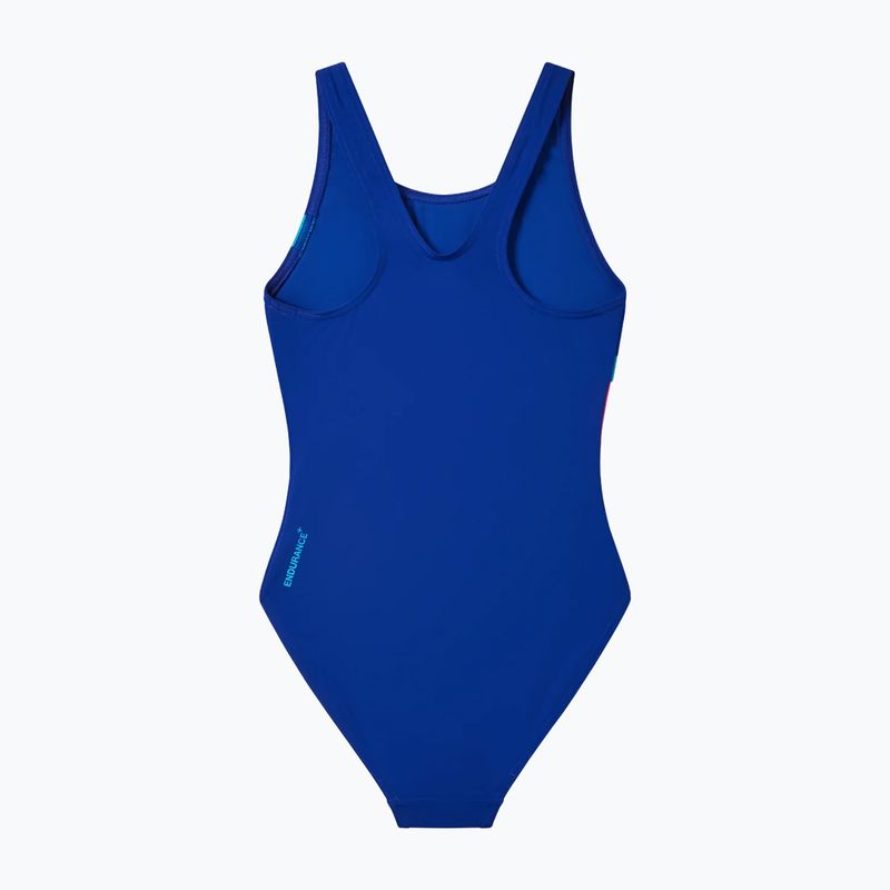 Children's one-piece swimsuit Speedo Hyperboom Butterfly Back night watch/hyper teal 2