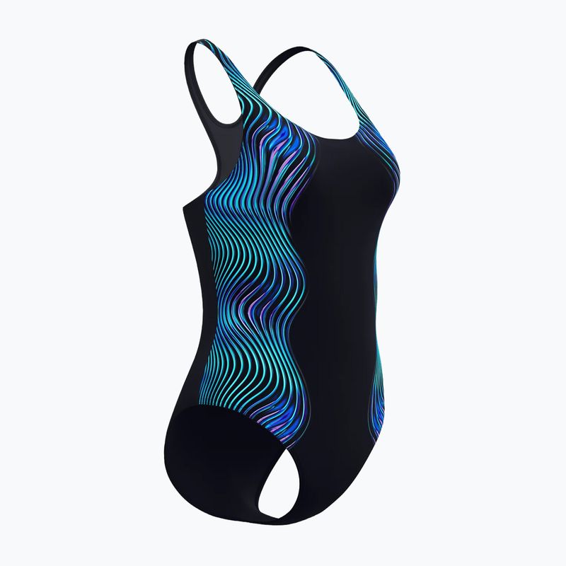 Ladies' one-piece swimsuit Speedo Print Medalist anthracite 4