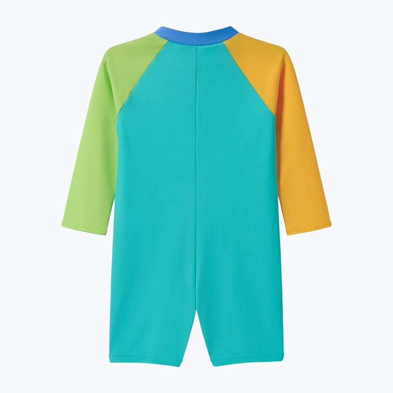 Children's one-piece swimsuit Speedo Colorblock Zip LS aqua breeze 2