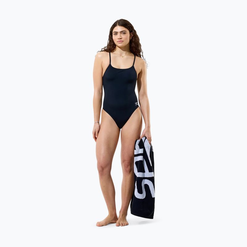 Ladies' one-piece swimsuit Speedo Solid Endurancex Strappy Back team black 4