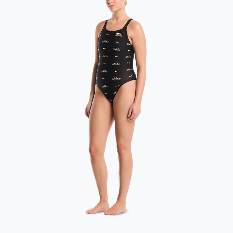 Ladies' one-piece swimsuit Nike Hydrastrong Multi Pr jet black 2