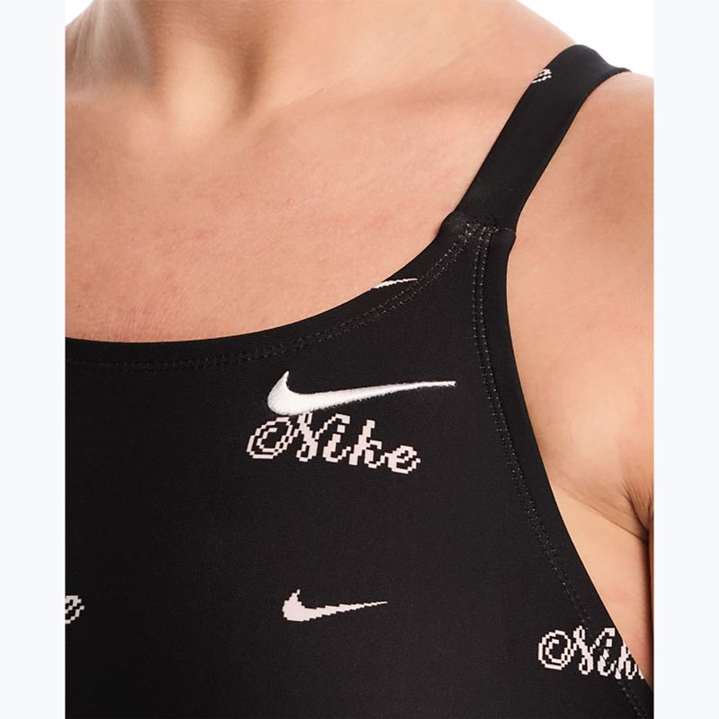 Ladies' one-piece swimsuit Nike Hydrastrong Multi Pr jet black 4