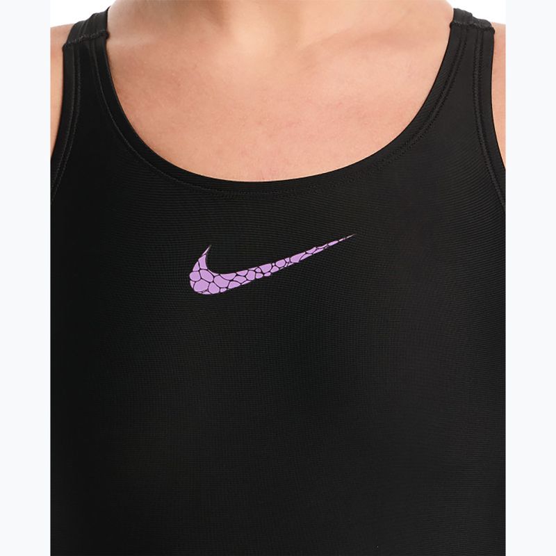 Ladies' one-piece swimsuit Nike Logo Graphic bright violet 4