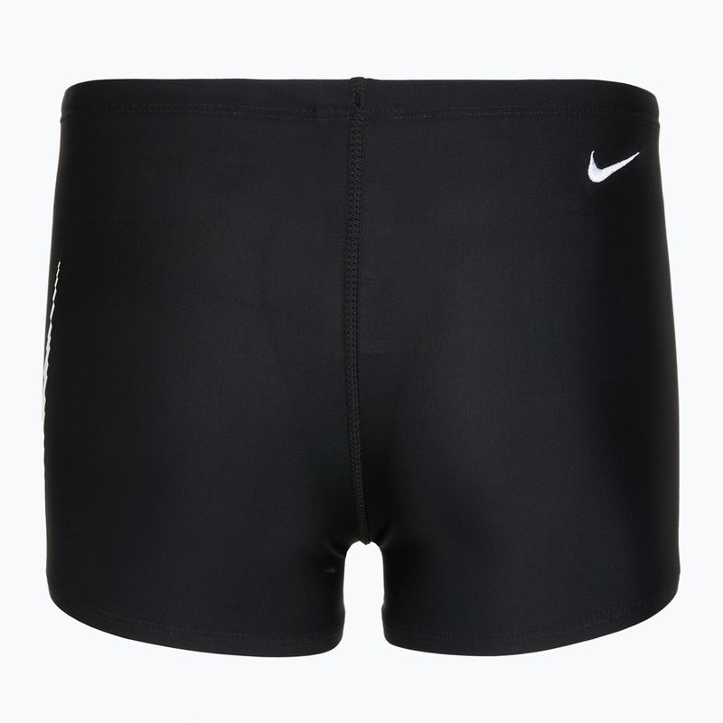 Boys' swim boxers Nike Logo Graphic Square Leg black 2