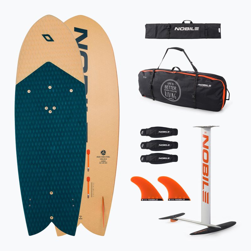 Nobile Fish Skim Zen Foil Wave G10 kiteboard + hydrofoil