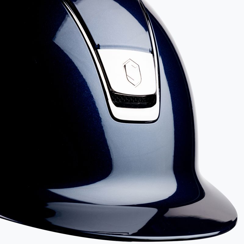 Samshield Shadow Glossy navy blue riding helmet 3125659666968 6
