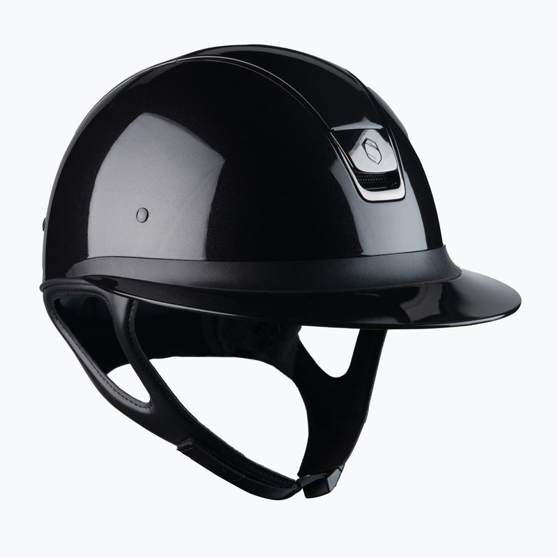 Samshield Miss Shieldshadow Glossy black riding helmet 3125659030844