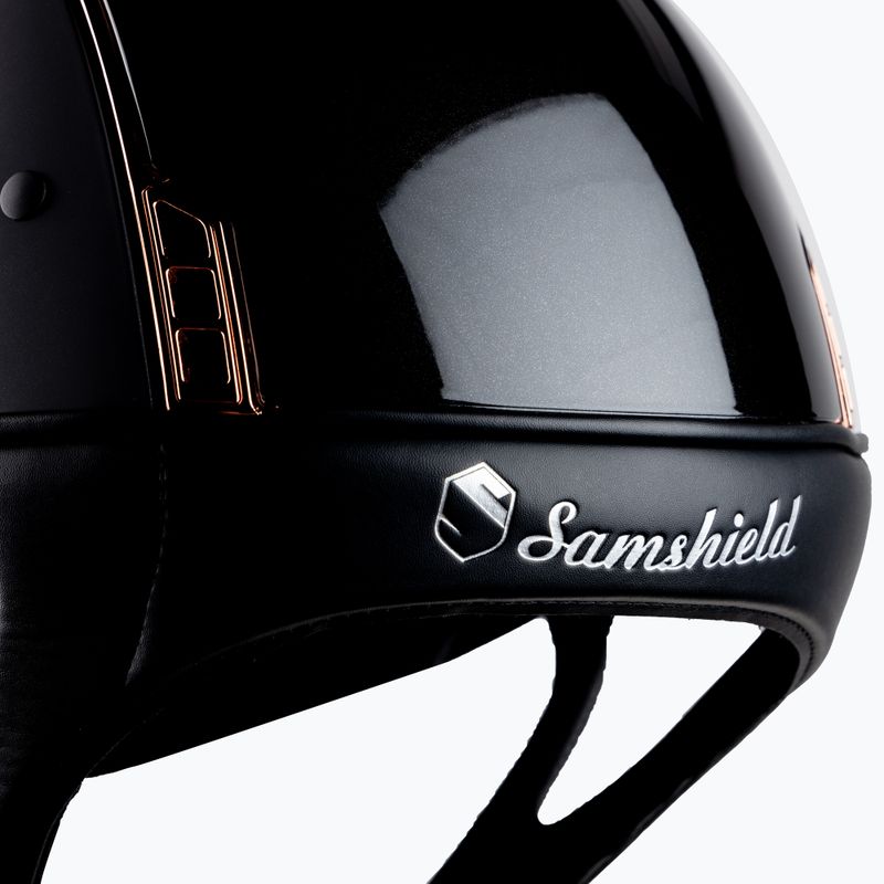 Samshield Miss Shield Shadowmatt women's riding helmet rose gold, black 3125659607732 6