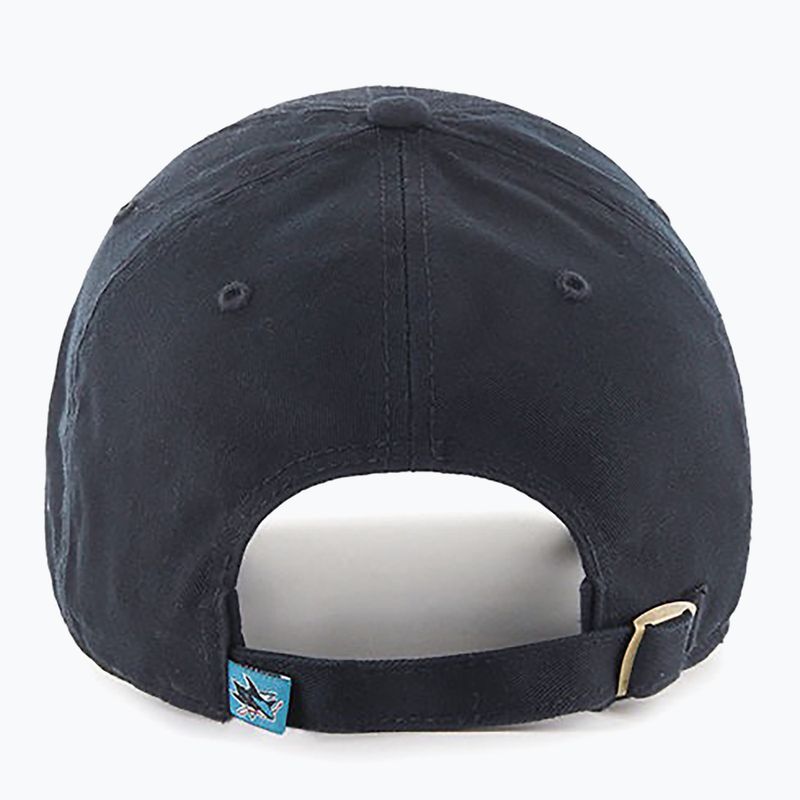 47 Brand NHL San Jose Sharks CLEAN UP baseball cap black 6