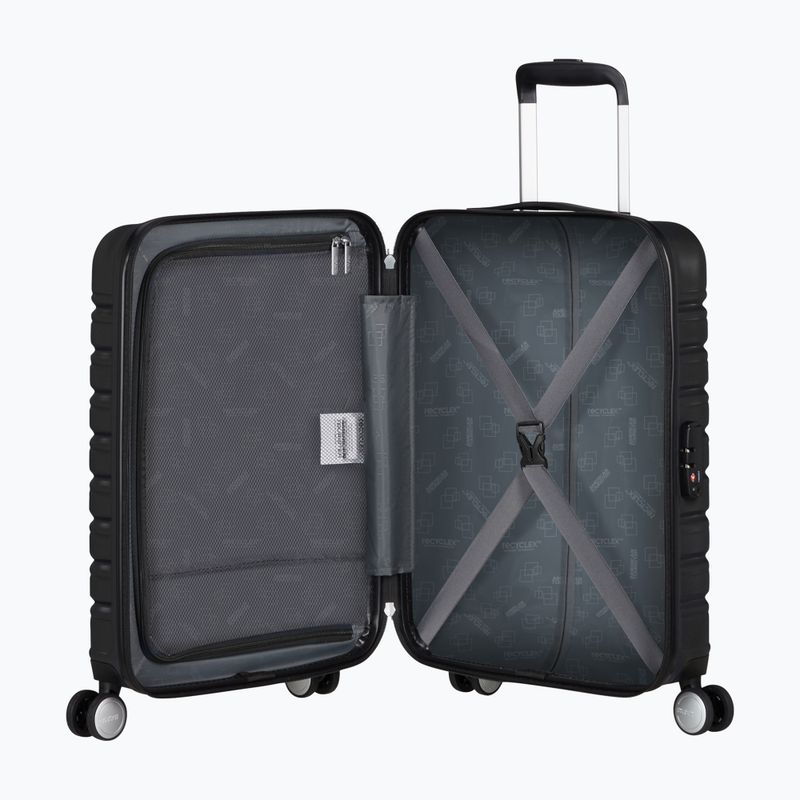 Travel suitcase American Tourister Flashline Spinner 34 l shadow black 5