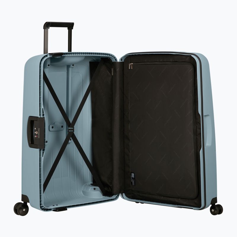 Samsonite S'cure Spinner 102 l icy blue travel case 7